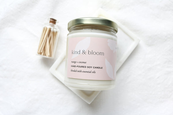 wooden wick soy candles
